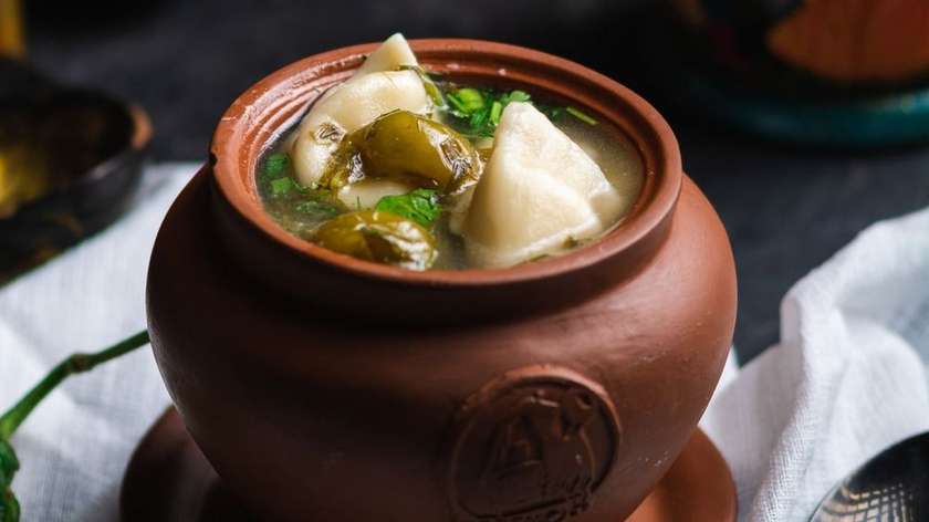 Dumplings in chakafuli soup