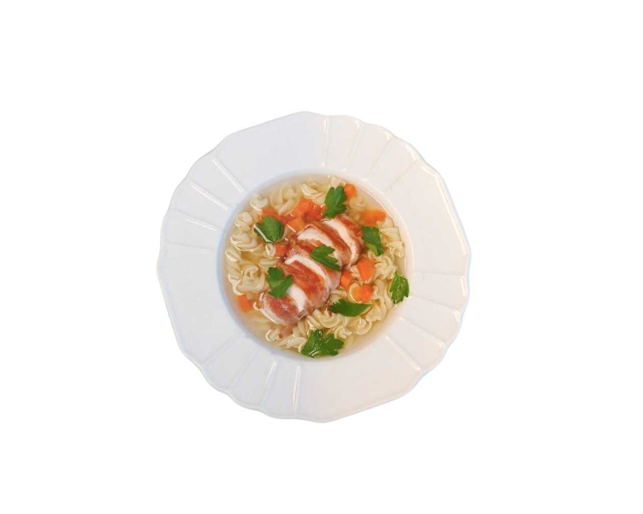 Бульйон з куркою в шпондері