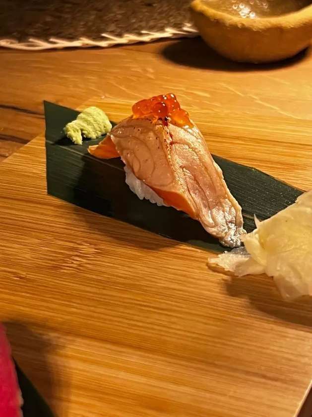 Fried Salmon Nigiri