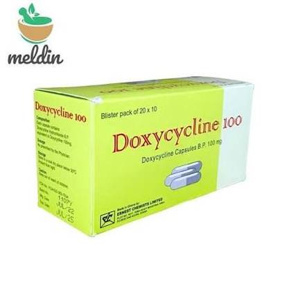DOXYCYCLINE 100MG ECL 20'', PER STRIP