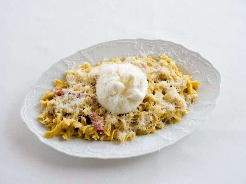 Spiro карбонара з нашою буратою на двох