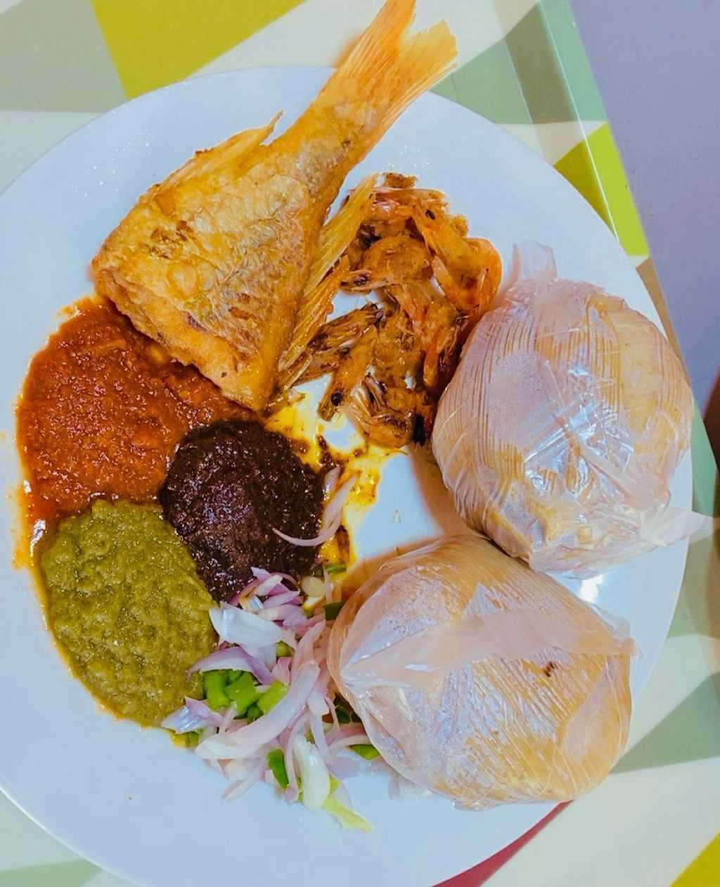 Kenkey with Snapper