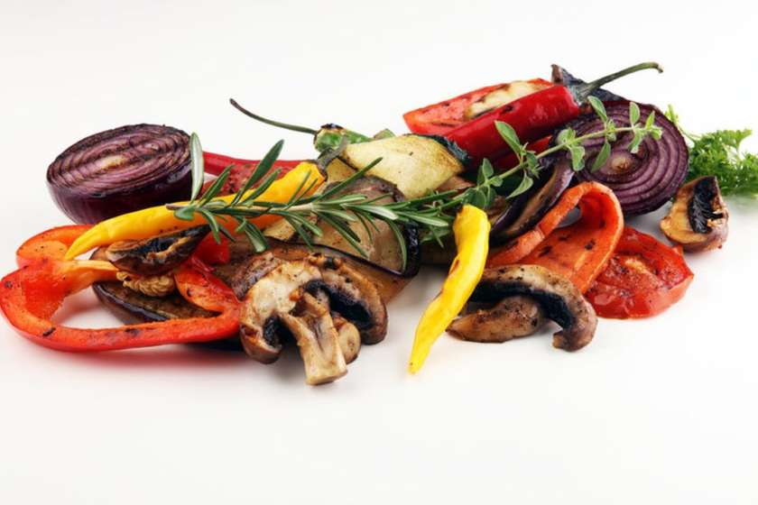 Legume de grădină la grătar