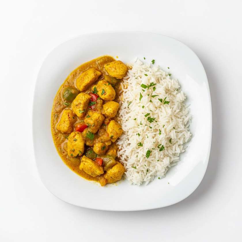 52 Kurča s curry + ryža