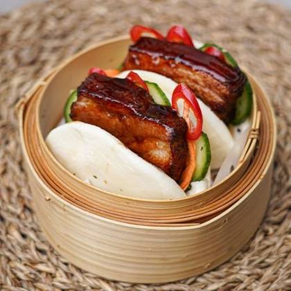 Caramelized Pork Belly Bao