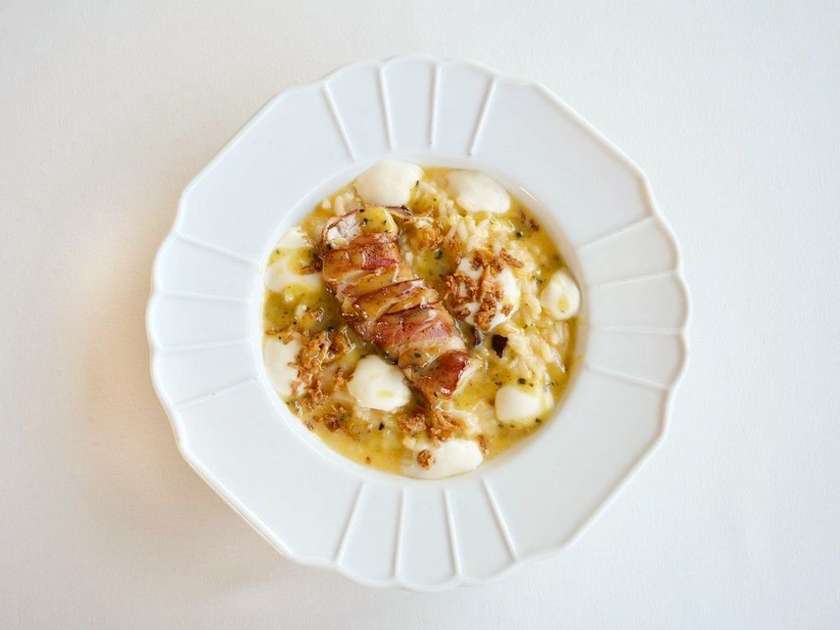 Різотто сирне з куркою