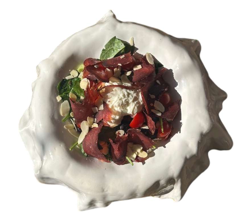 Салат з карамелізованим виноградом та бастурмою (245 г)