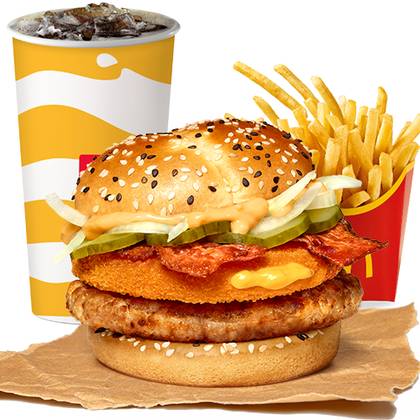 Large Pork Burger Meal