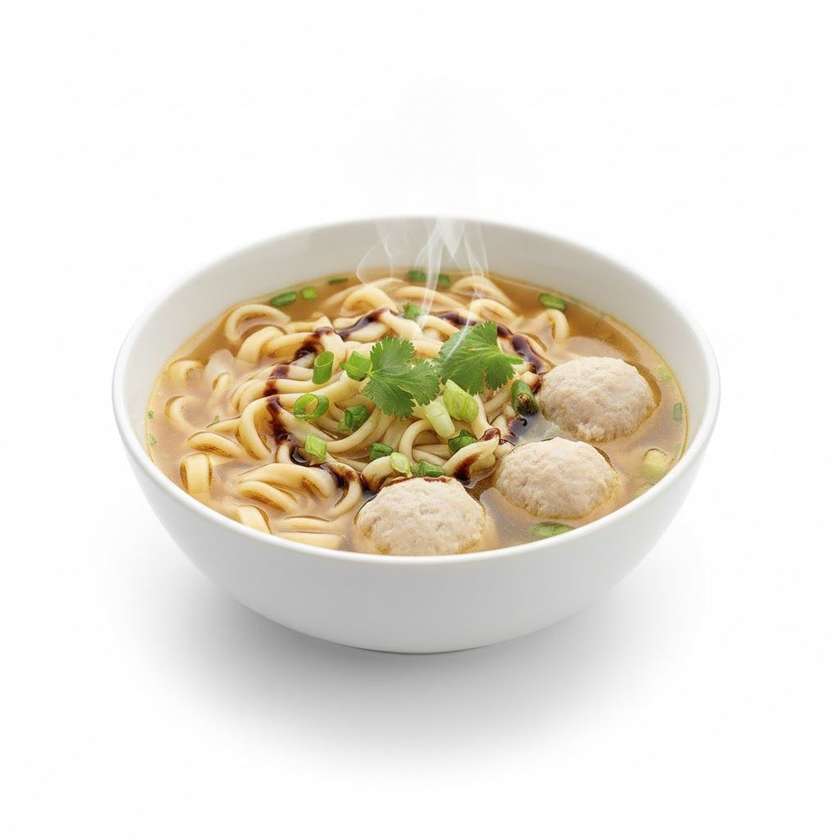 22. Polievka s rezancami a mäsovými guľkami