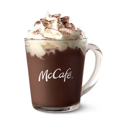 Hot Chocolate with Crème Brulee Syrup and Whipped Cream, 300 ml