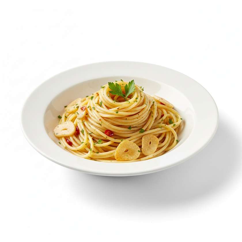 Spaghetti aglio olio e peperoncino