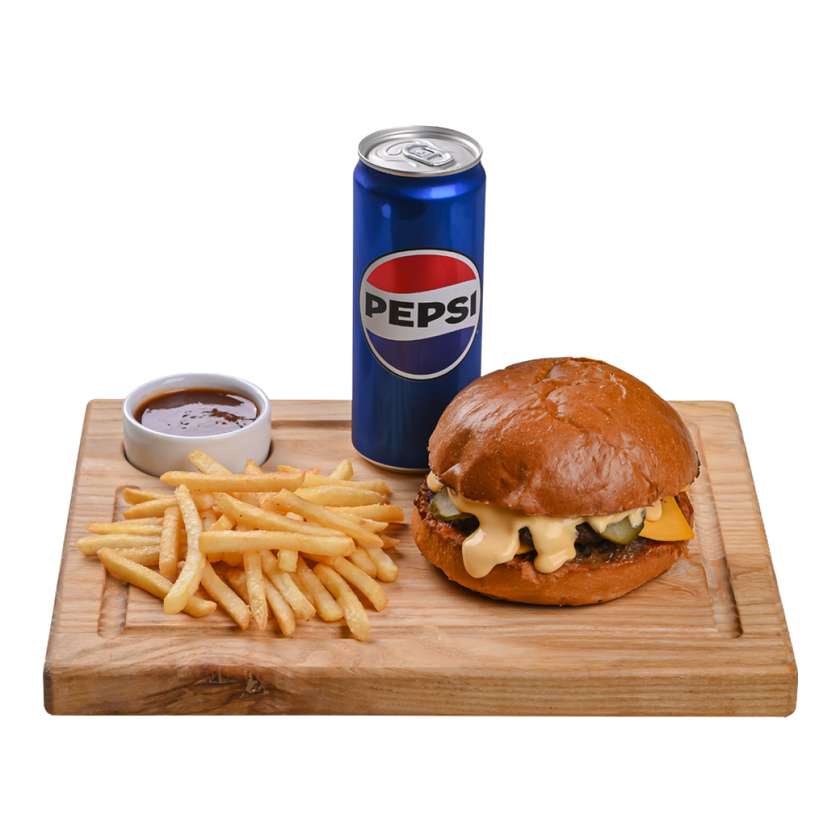 Комбо меню Дабл Чізбургер (340/75/25г)