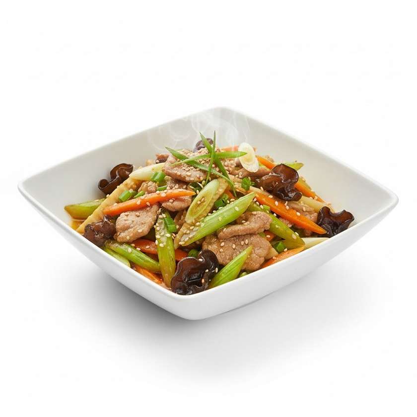 37A. Opražené bravčové mäso so zelerom