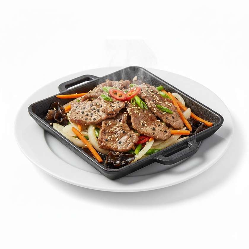 S9A. Kuracie mäso na železnej platni s čiernym korením