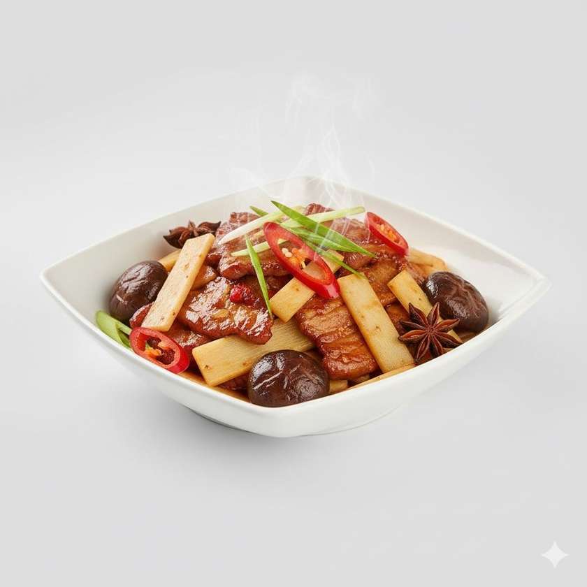 34A. Bravčové mäsoso zvlaštnou vôňou na šanghajský spôsob