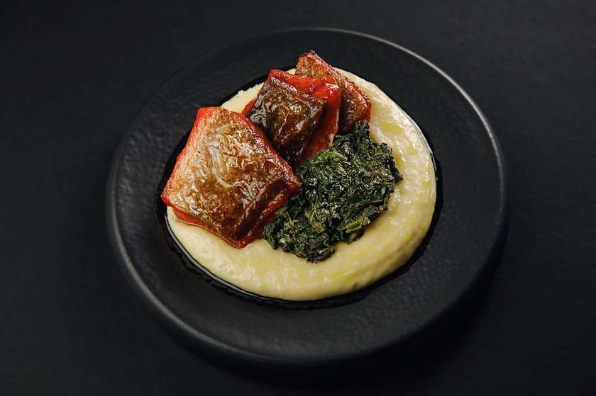 ЛОСОСЬ З ПЮРЕ ТА ШПИНАТОМ