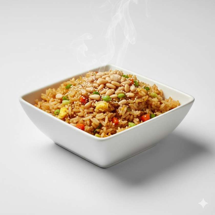 121A. Opražená ryža s píniovými orieškami