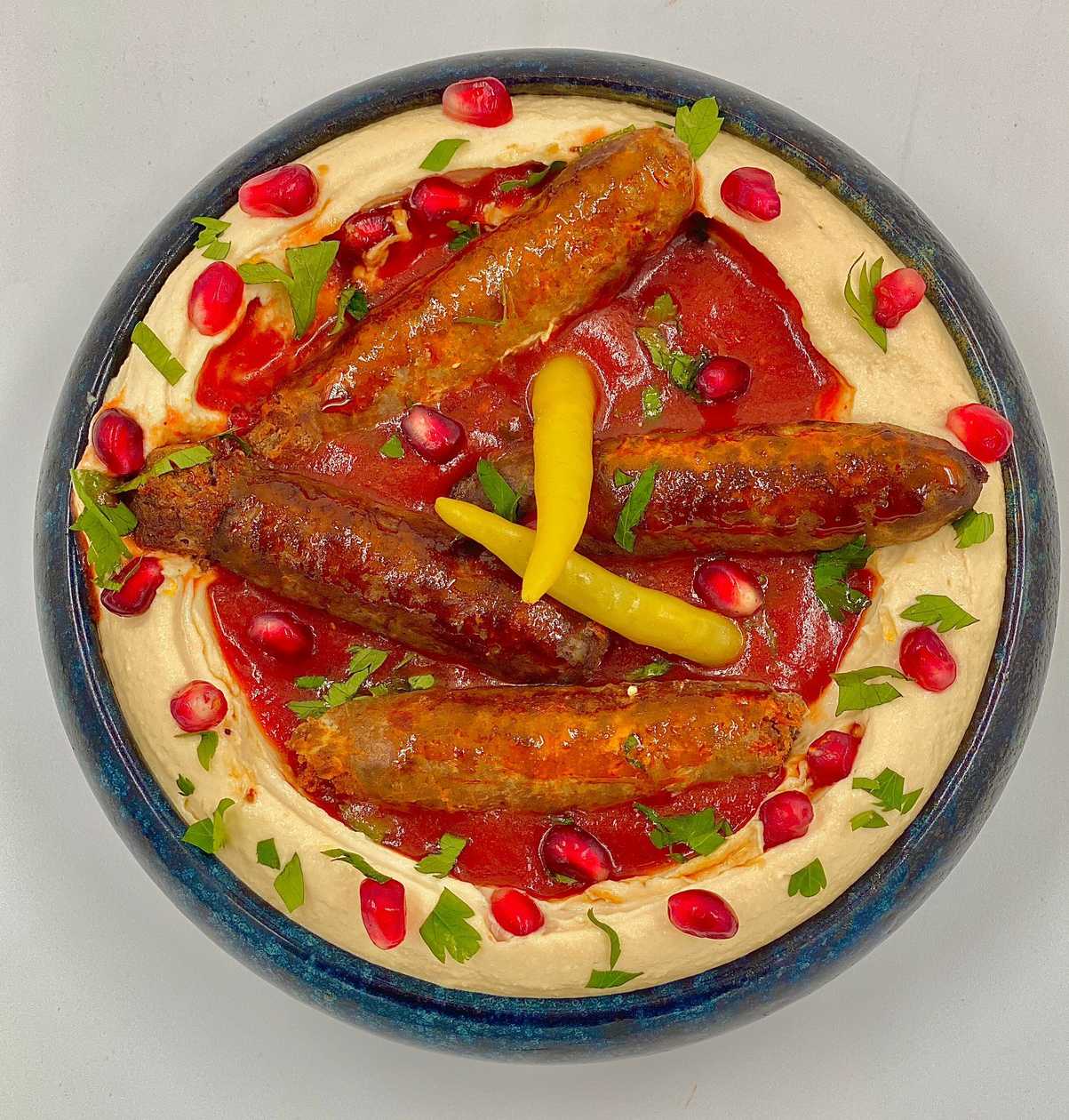 Spicy Beef Sujuk Hummus Mezze (180g)