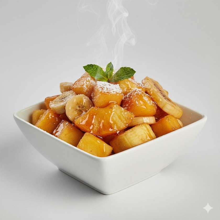 144. Vyprážané miešané ovocie v mede