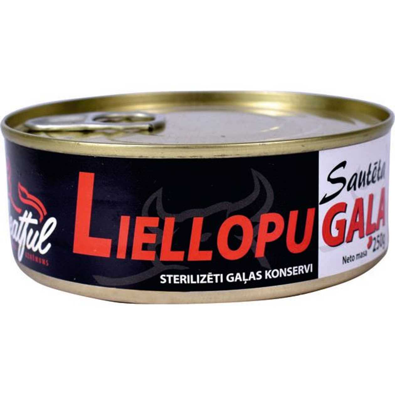 Konservi sautēta liellopu gaļa 250g Meatful