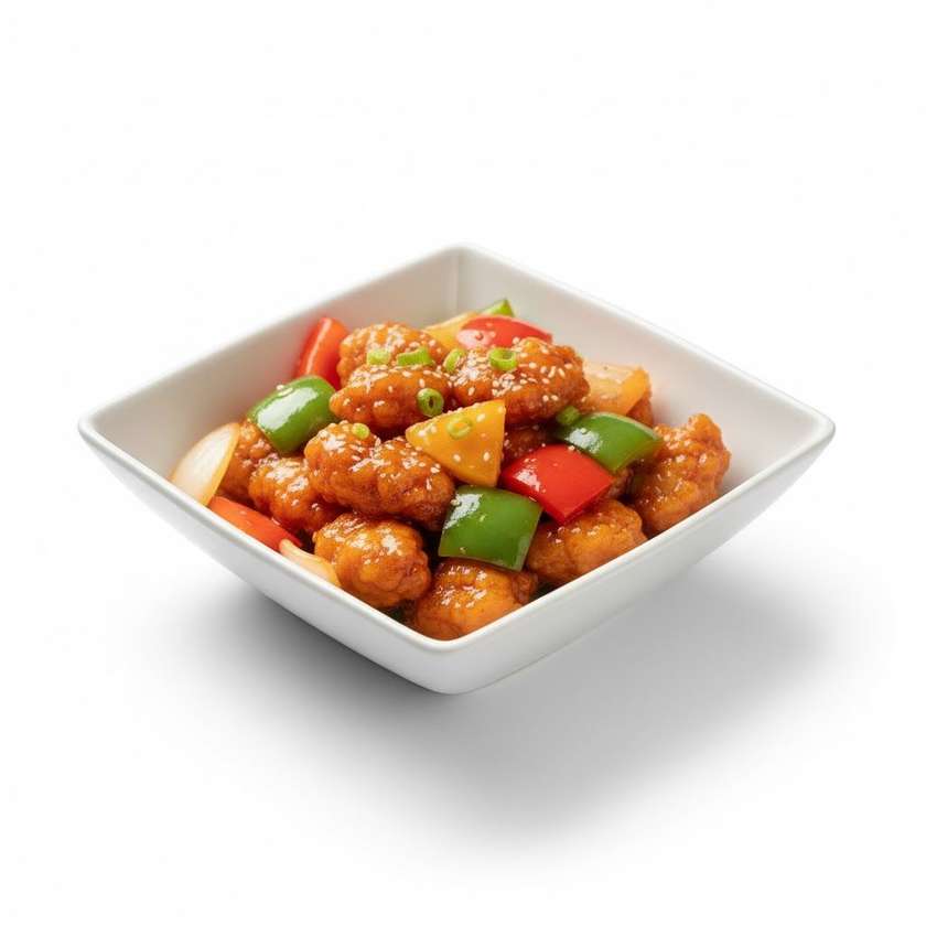 56. Kuracie mäso so sladkou fazuľovou omačkou