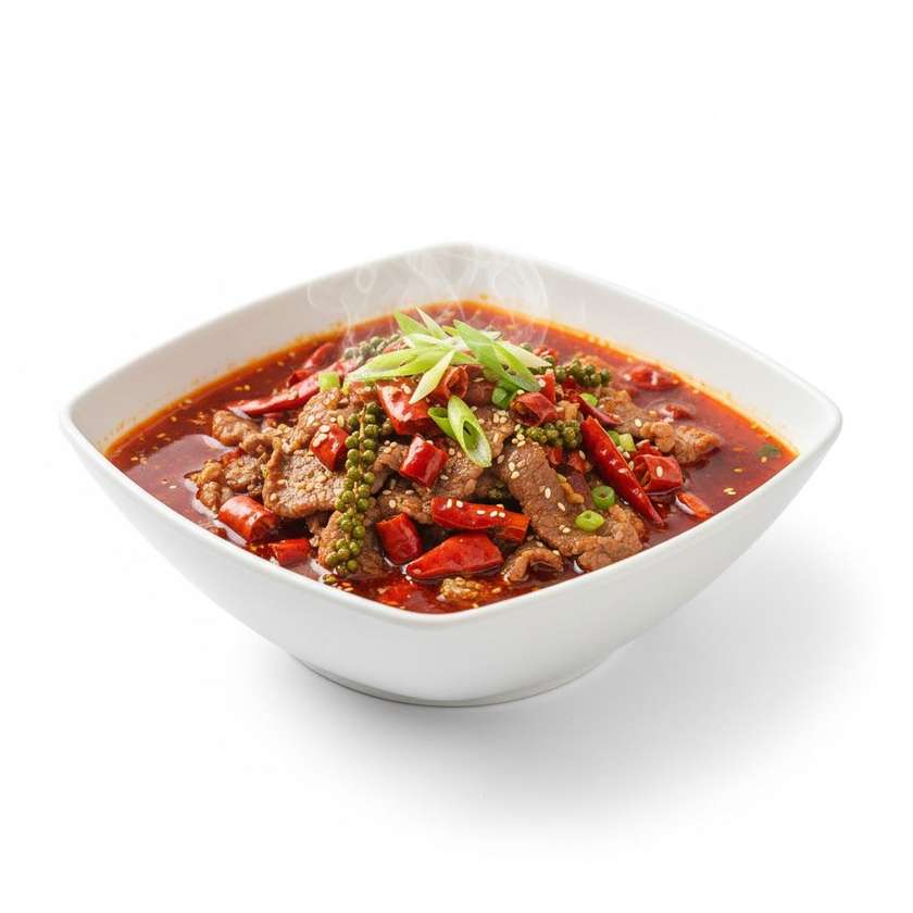 42. Hovädzie mäso na spôsob Sichuan