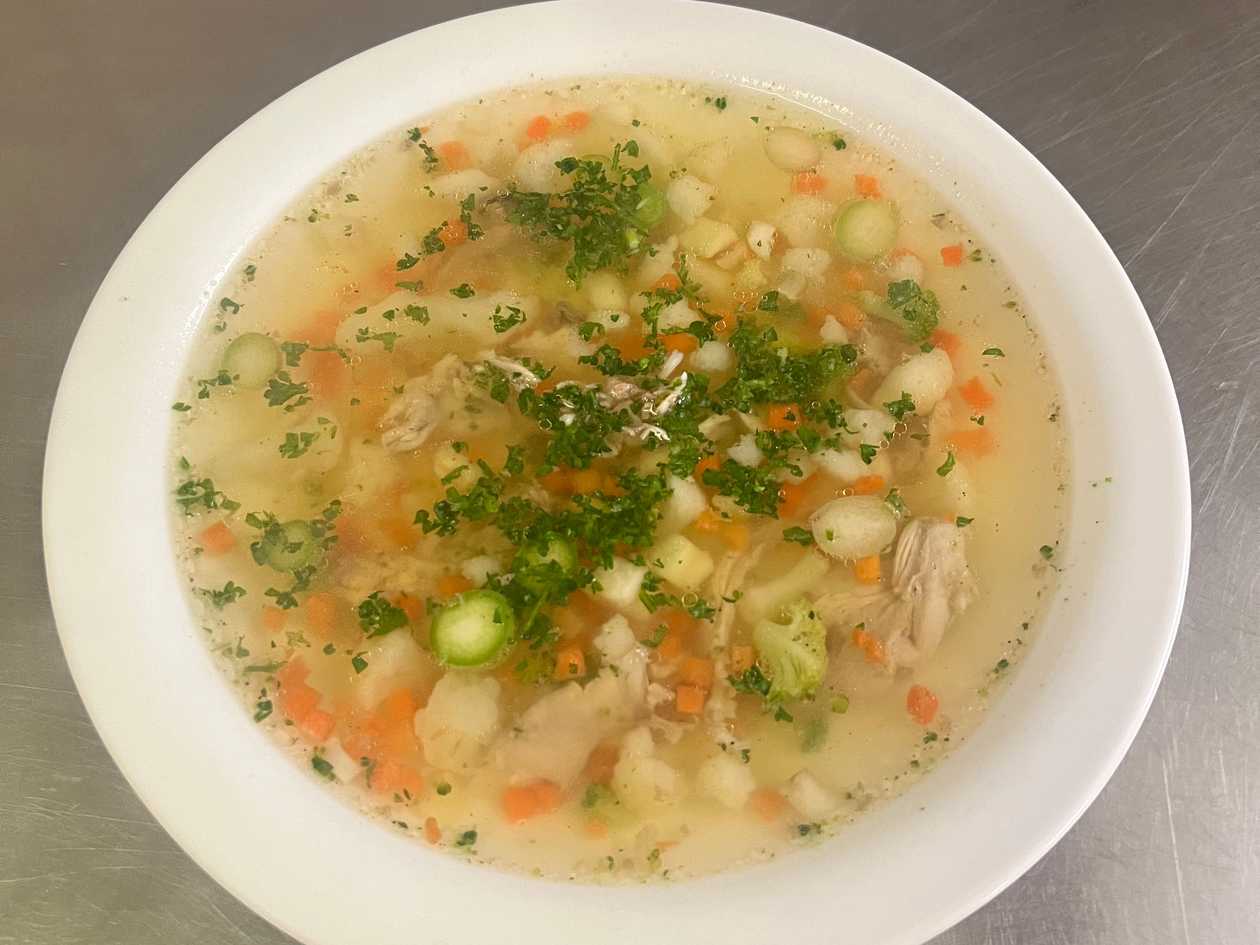 Spring Chicken Soup with Dumplings