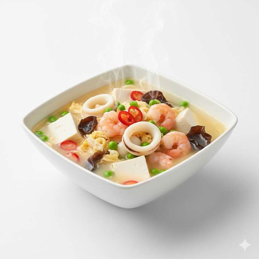 18A. Polievka z tofu „Morský cisár“