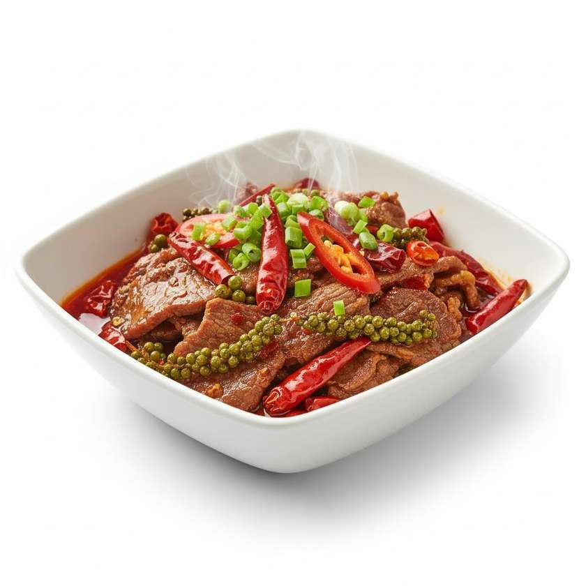 45. Hovädzie mäso s ostrými koreninami