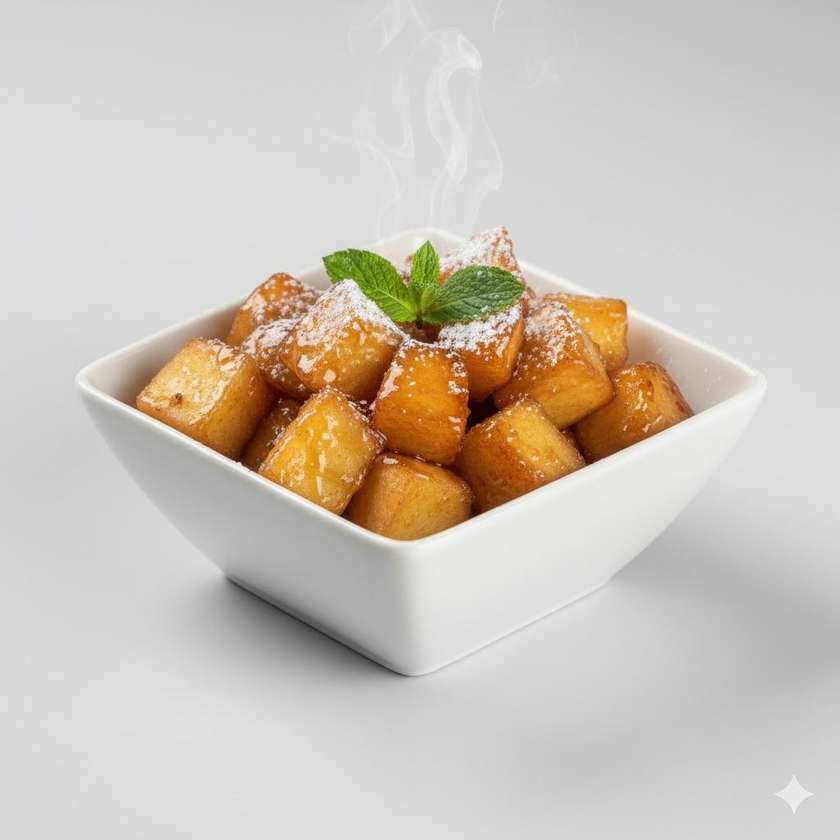 142. Vyprážané jablko v mede