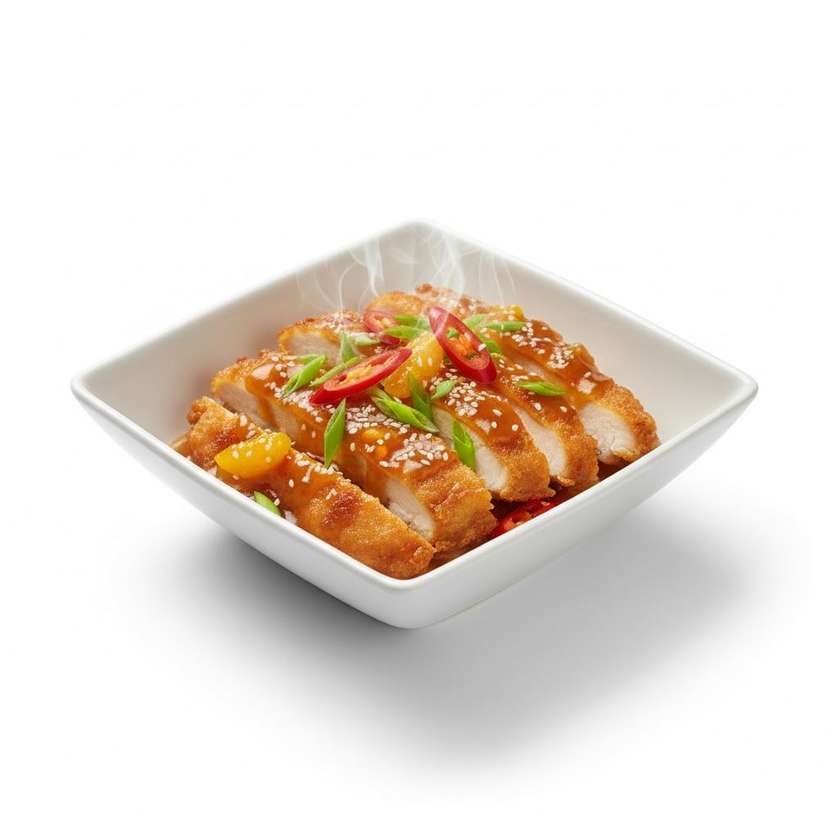 55A. Kuracie rezy s pomarančovou omáčkou