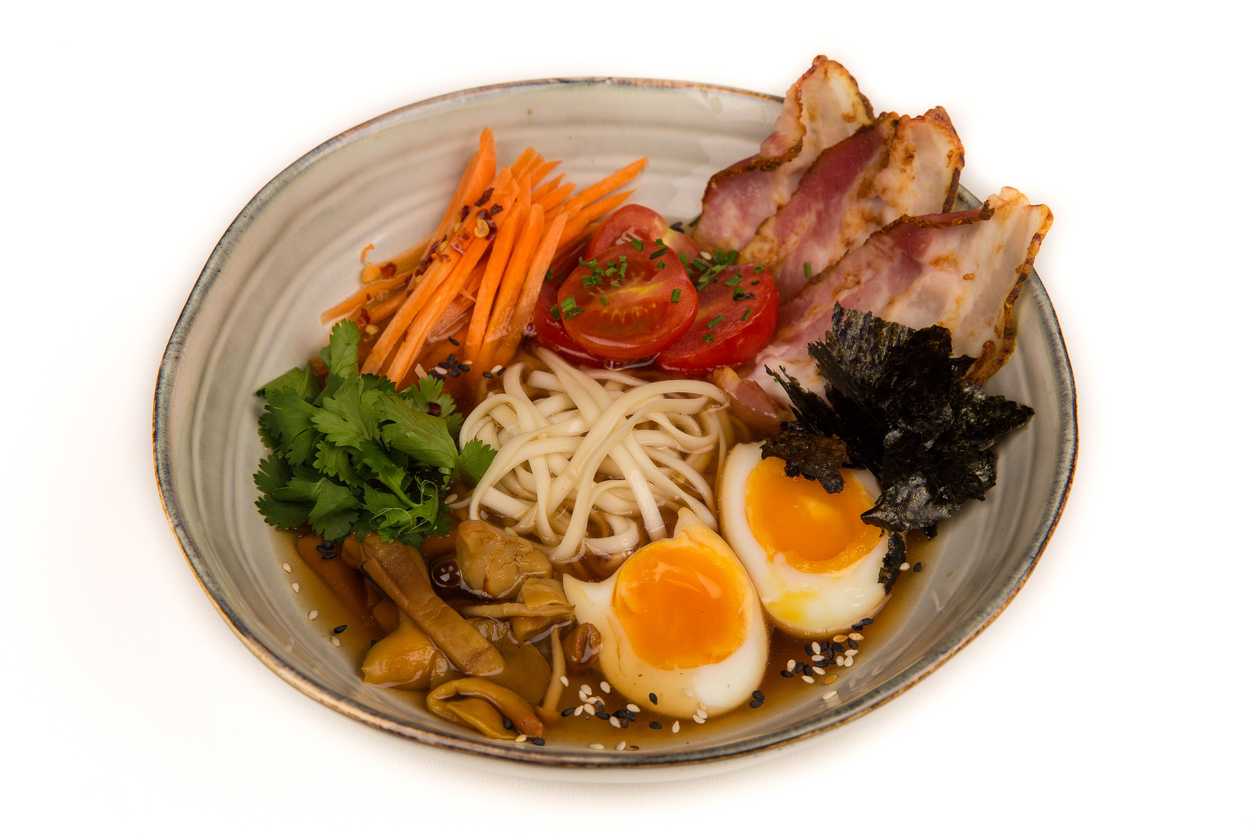Ramen with bacon