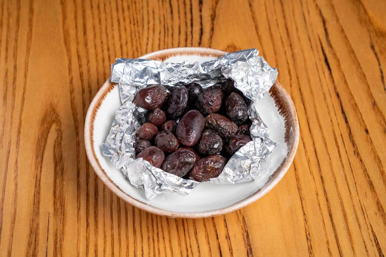 Charcoaled Kalamata Olives