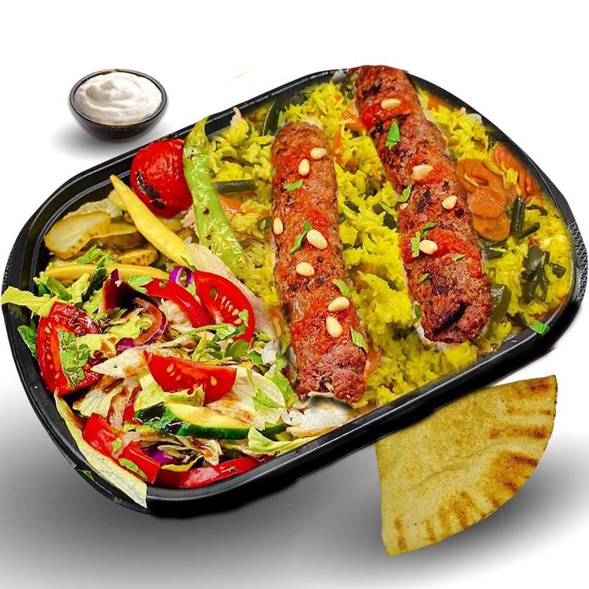 Turkish Beef Kebab with Rice