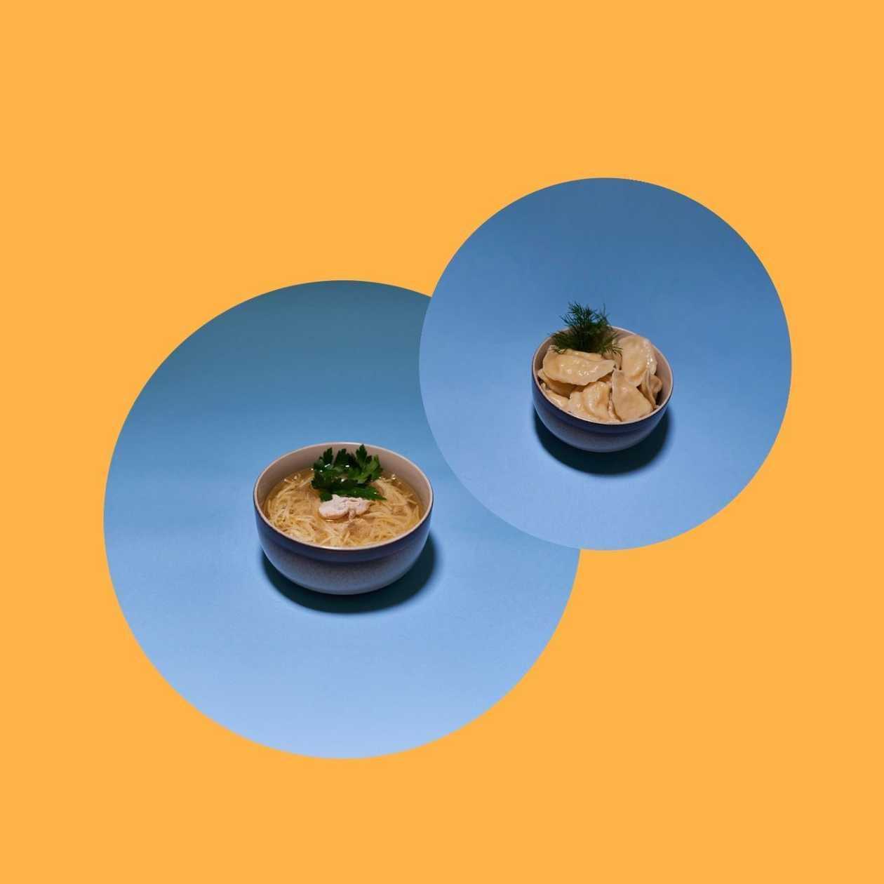Soup of your choice + MIX of pierogi