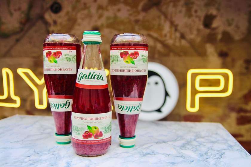 Сік Galicia яблучно-вишневий 0.3