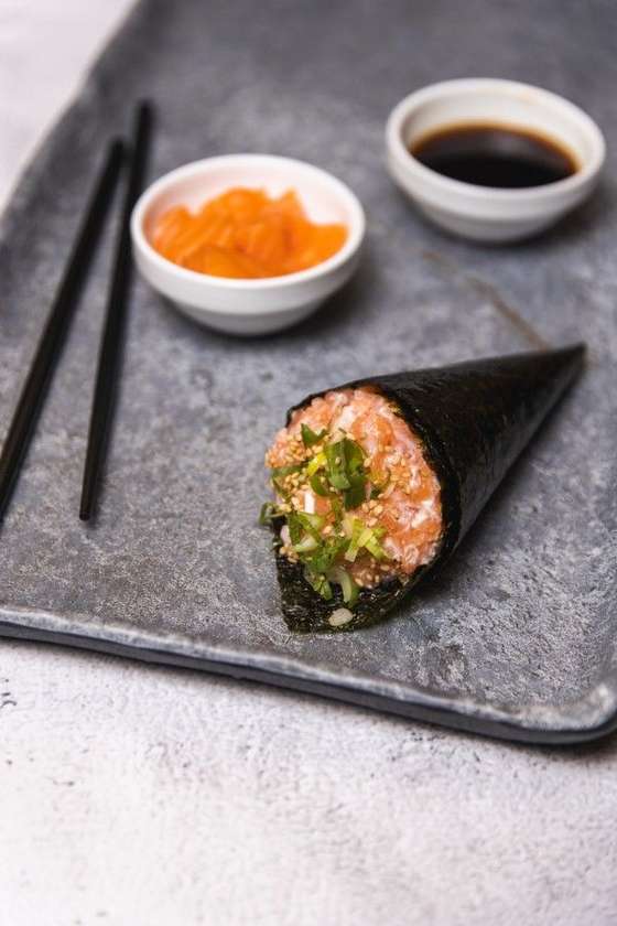 Temaki Salmao Com Filadelfia