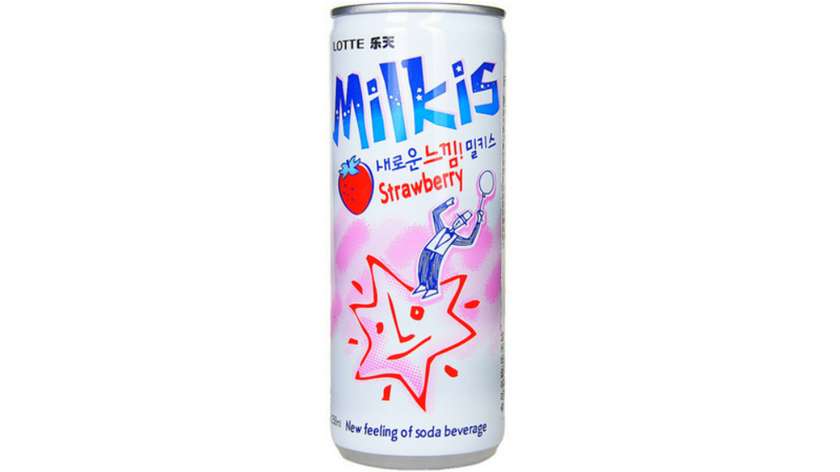 Milkis Strawberry - mleczny napój gazowany o smaku truskawkowym