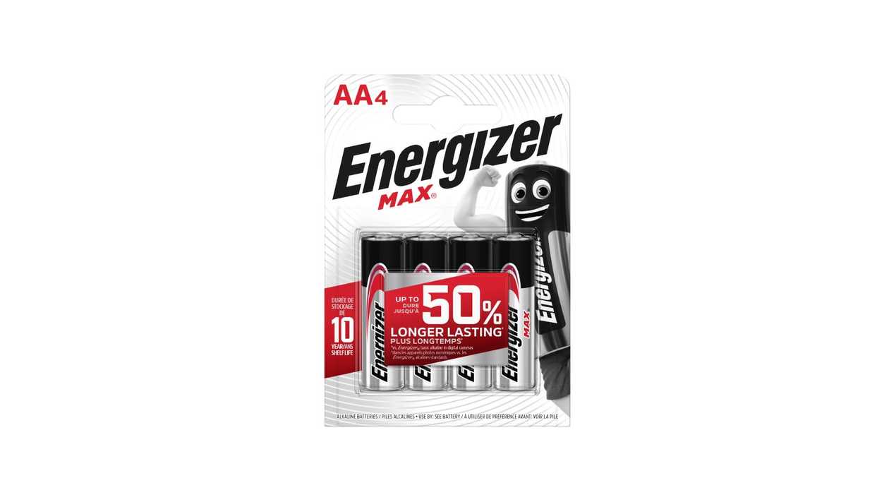 ENERGIZER Max AA 1.5V batteries