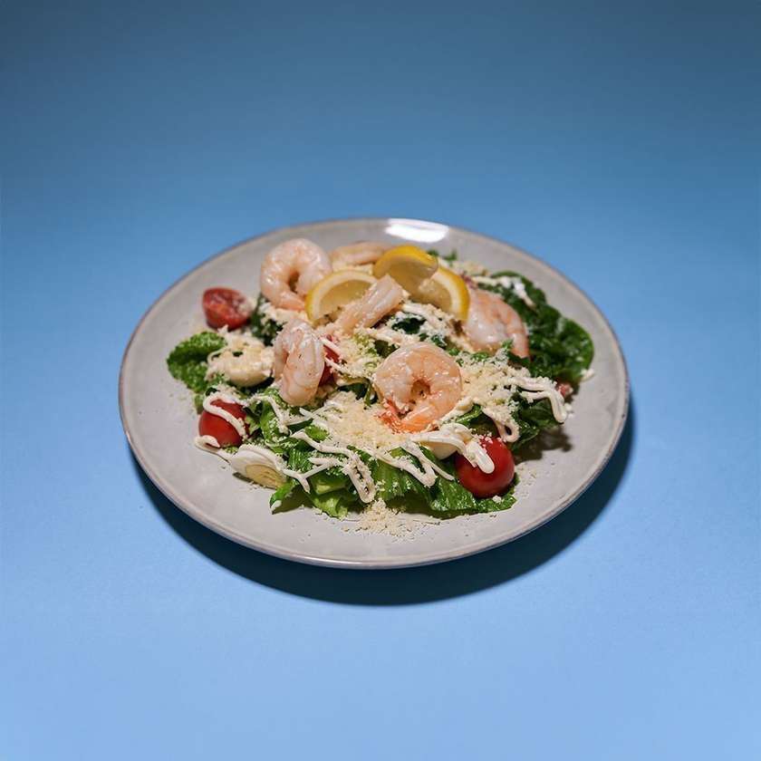 Caesar Salad with Shrimp
