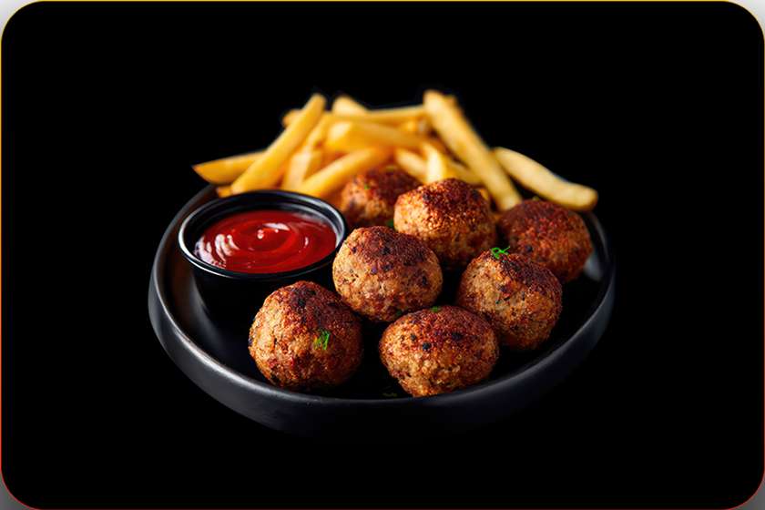 7 Falafel + Cartofi Prăjiți + Salată Fresh