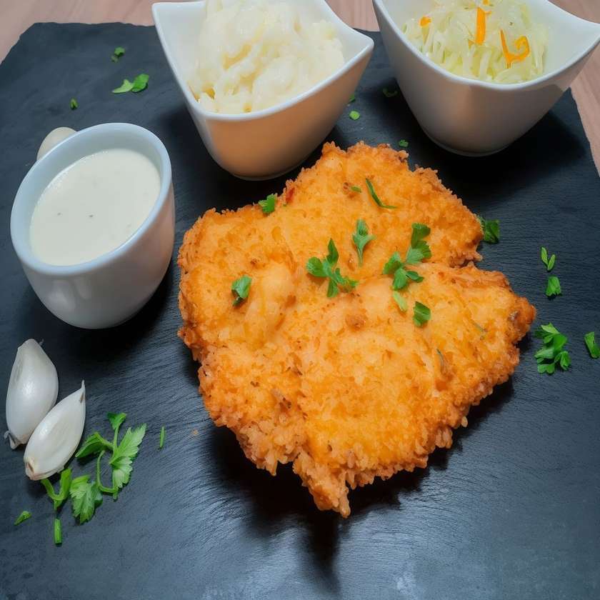 Meniu Șnițel Crocant în Fulgi