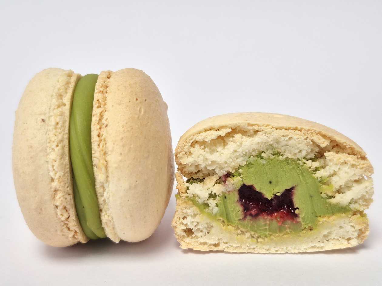 Macarons Matcha su aviete