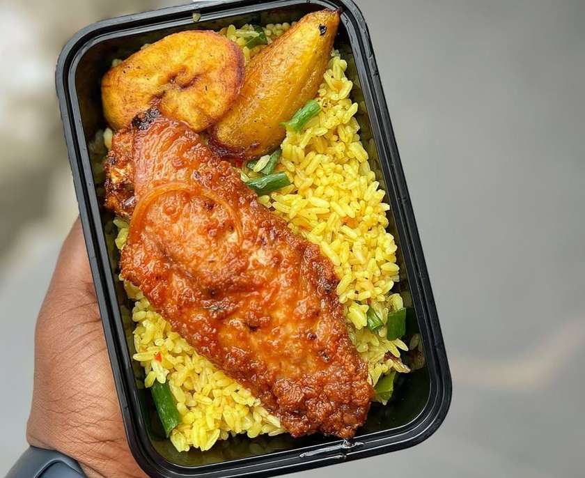 Turkey full mid wing with fried rice