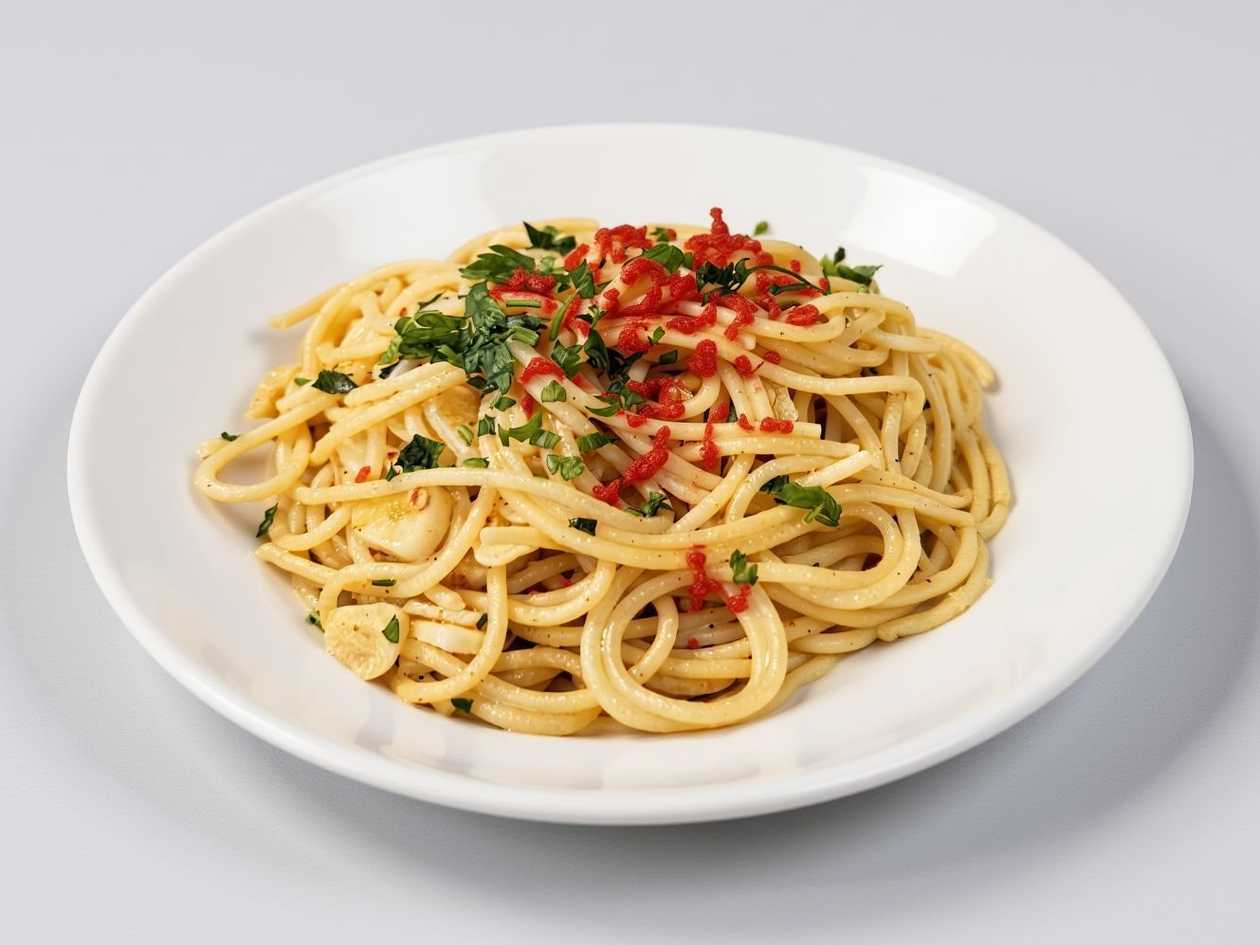 Garlic Oil And Hot Pepper Spaghetti
