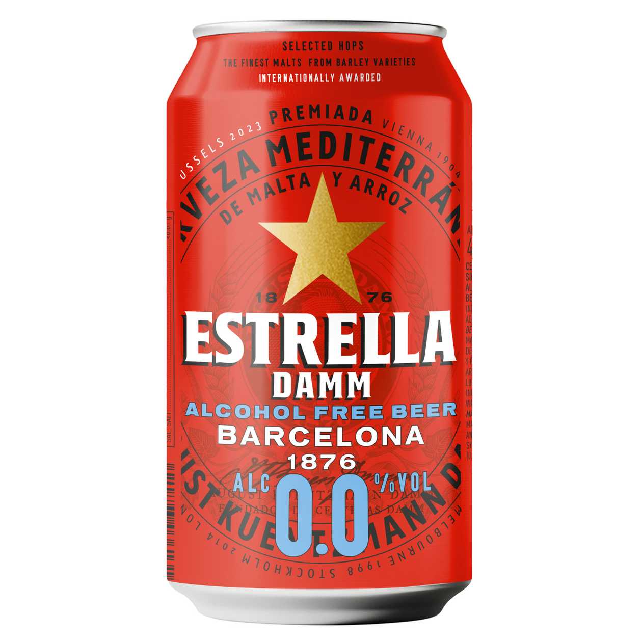 Non-Alcoholic Light Beer ESTRELLA DAMM, 0.33l (expires soon)
