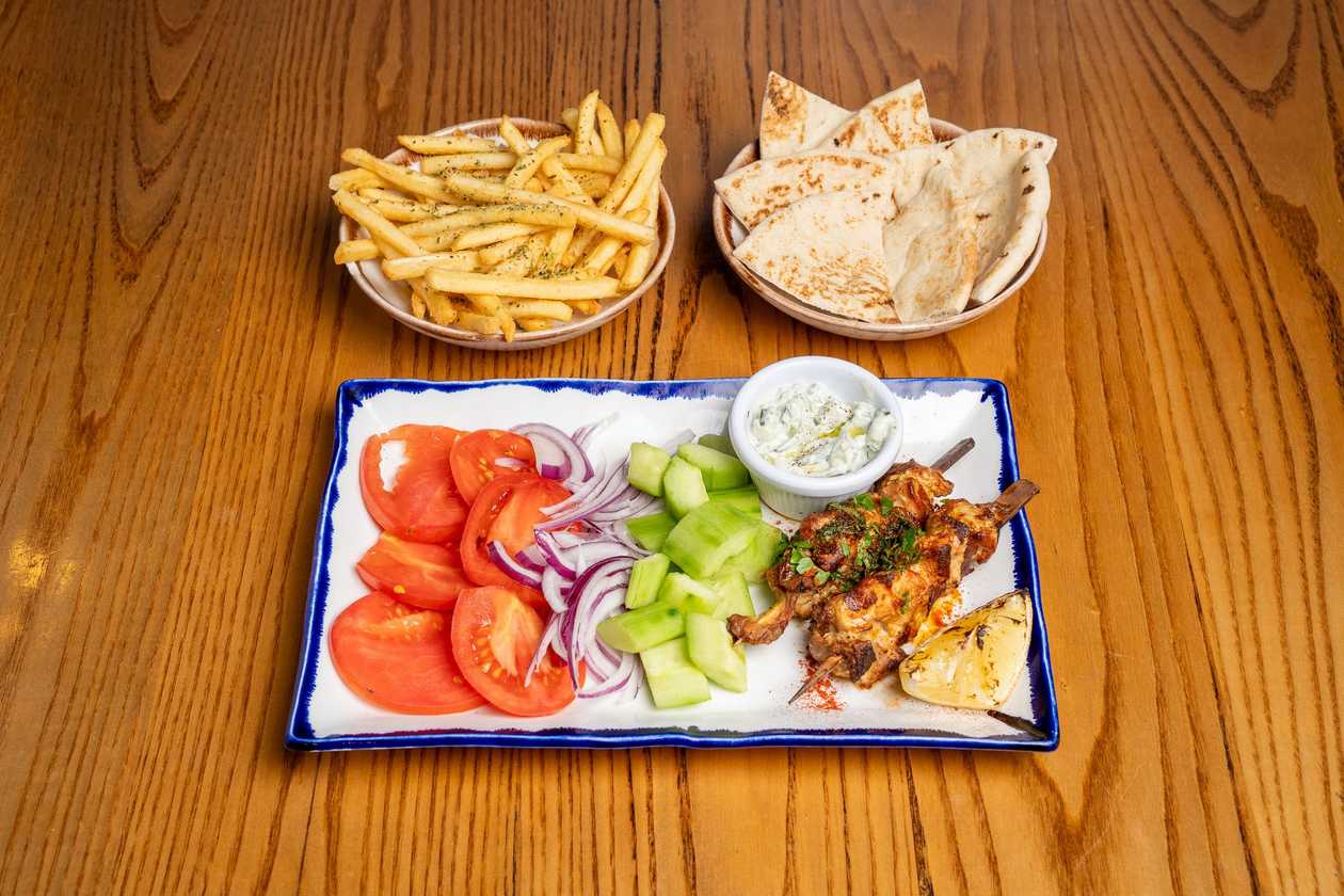Chicken Souvlaki Plate