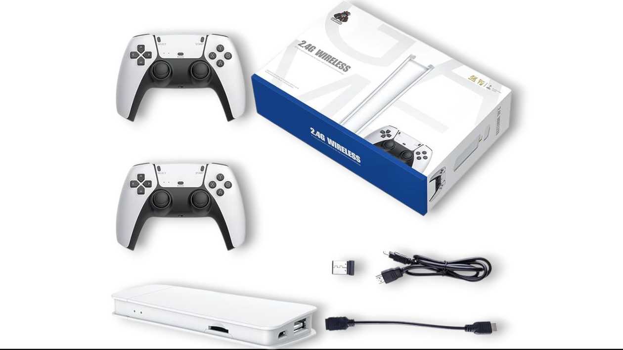 Gaming Console with 2.4G Bluetooth and 2 Controllers, 1111111111461