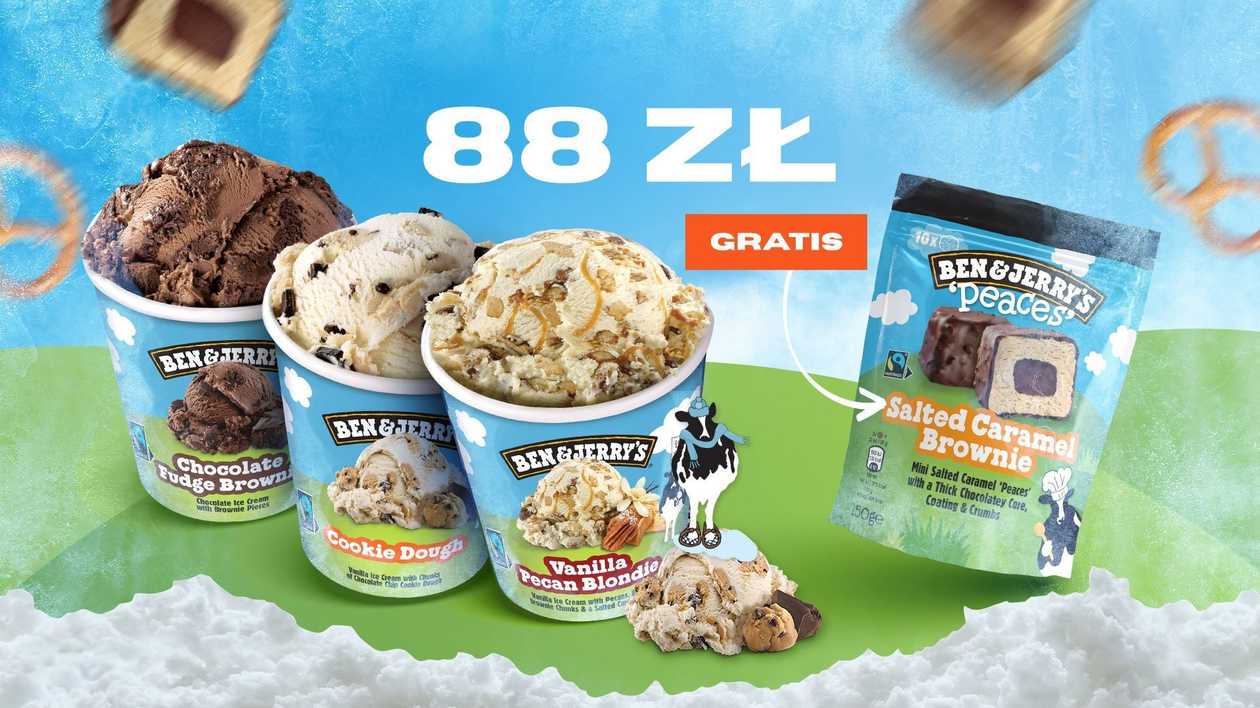 Zestaw 3 kubków Ben&Jerry's + PEACES gratis!