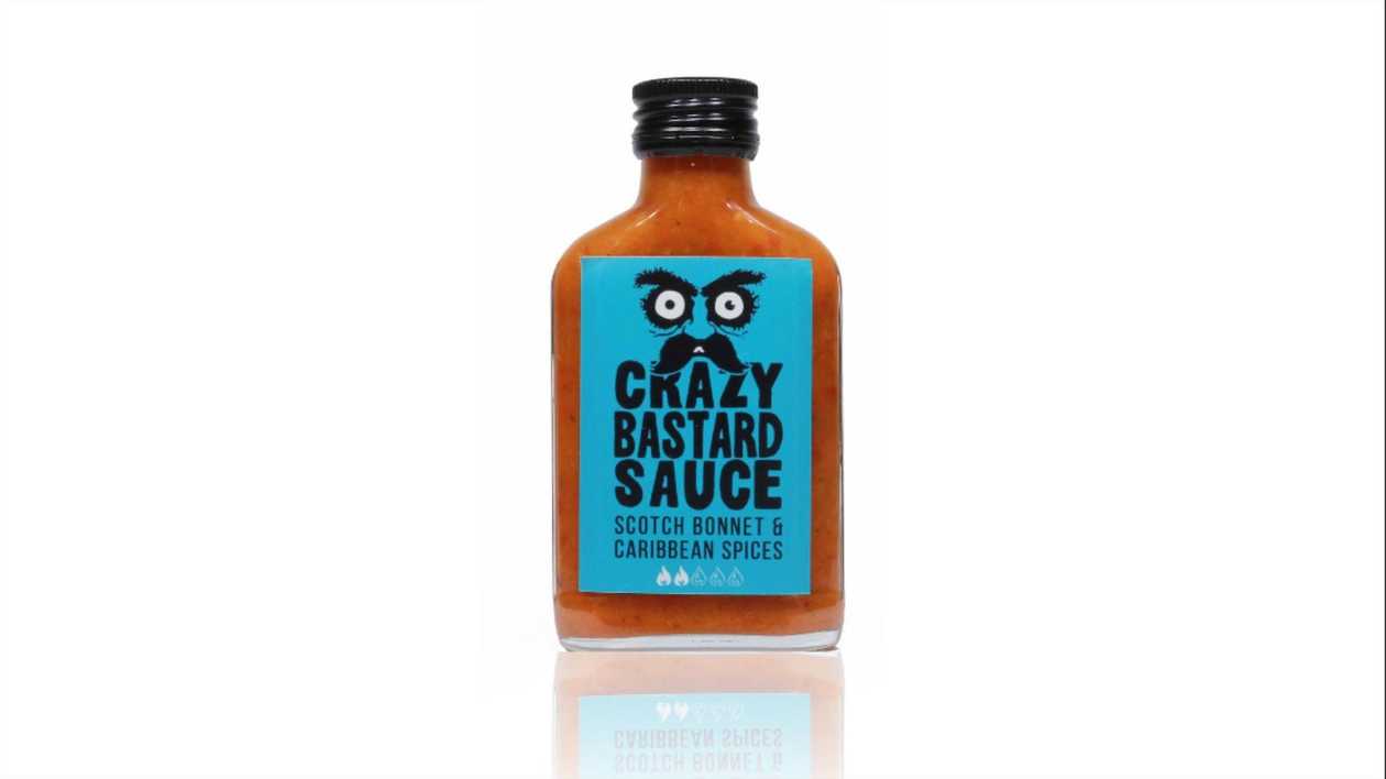 Crazy Bastard Scotch Bonnet and Caribbean Spices Hot Sauce, 100 ml